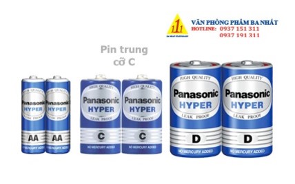 Pin AA / Pin Trung C / Phin đại D Panasonic Hyper